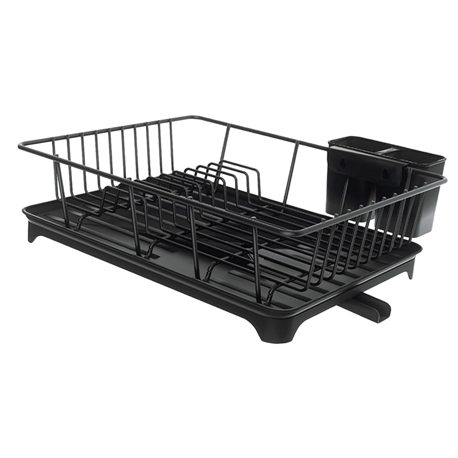 Bothyi - Rejilla Para Secar Platos Portavasos Soporte Para Utensilios Fácil De Montar Rejilla Para Secar Platos Negro