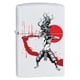 thumbnail image 1 of Encendedor de bolsillo Zippo Samurai Girl blanco mate a prueba de viento, 1 of 6
