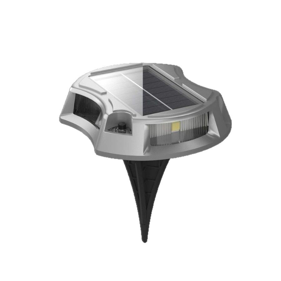 Xusx111 - Luz De La Carretera Solar Al Aire Libre 4-pack, Luces De La Cubierta Solar Modos De Color Luz Del Muelle Marcadores Impermeables De La Carretera Luz De Paso Para La Acera Escalera Jardín Pas