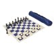 thumbnail image 1 of Juego de ajedrez al por mayor Chess Archer azul marino con bolsa y tablero, 1 of 1