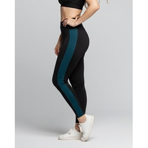 Flix Spa - Calza Mujer Algodón Nacional Tiro Alto Con Franja Lateral Alta Calidad