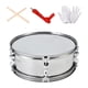 thumbnail image 2 of Tambor de 13 pulgadas con correa para el hombro instrumento de percusión de tambor Musical portátil de aprendizaje musical para niños regalos para pri Plata monofónica, 2 of 2