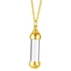 thumbnail image 1 of Encantos Acero Vidrio Tubo De Recipiente Abrible Urna Colgante Collar Dorado L, 1 of 2