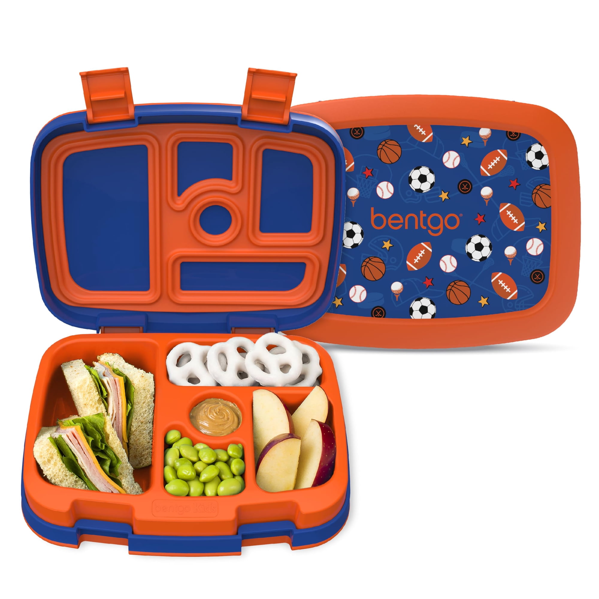 Fiambrera Bentgo Kids Prints, A Prueba De Fugas, 5 Compartimentos, Sin Bpa