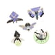 thumbnail image 4 of 5 Uds Animales Insecto Pin Broche Solapa Pin Decorativo Aleación Esmalte Pin Broche, 4 of 5