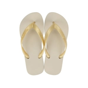 Sandalia Mujer Beige/Dorado Classica Ipanema