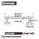 thumbnail image 2 of Toallero JQK de acero inoxidable 304 cromado de 30 cm para baño, 2 of 8