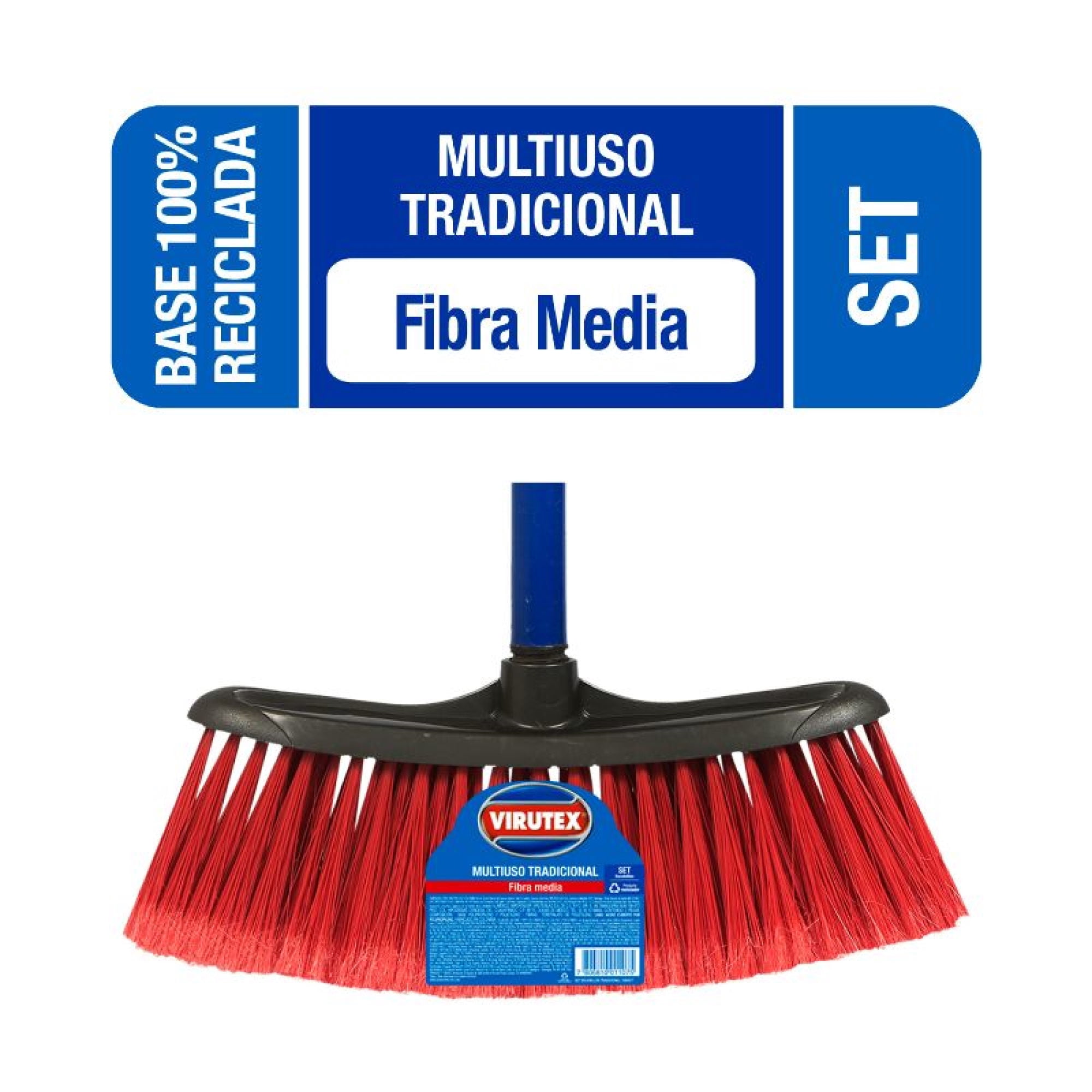 Escobillon Multiuso Tradicional Fibra Media, 1 Un