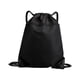 thumbnail image 4 of Mochila con cordón Bolsa con cordón Bolsas de Gimnasio Bolsas de PE Plegables Grandes Mochila para niños Adultos Fútbol Yoga Senderismo Playa Negro, 4 of 5