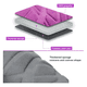 thumbnail image 3 of Funda Cubre Asiento Auto Rosado Universal 9 Piezas Diseño Rosa, 3 of 3