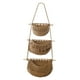 thumbnail image 4 of Cestas de frutas colgantes para interiores, soporte para maceta, cesta de almacenamiento multifuncional, cesta colgante de macramé para r bomb , MARRÓN Marrón, 4 of 5