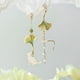 thumbnail image 2 of 1pc, Forget Me Not And Queen Anne's Lace Pressed Wildflower Earrings, Pressed Flower Teardrop Earrings Dry Flowers, Drop Dangle Earring For Women Girls, Personalized Handmade Earrings, Gift For Woman, 2 of 3
