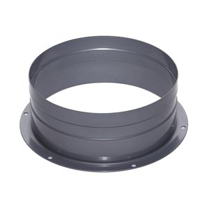 Magideal - Brida De Conector De Conducto, Placa Conectora De Tubería De Ventilación, Tubo Redondo De Metal Recto Para Baño, Brida De Manguera De Tubo De Aire De , 150Mm