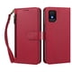 thumbnail image 1 of Funda Tipo Billetera para TCL 502 con Soporte y Bolsillo con Cierre Rojo, 1 of 1