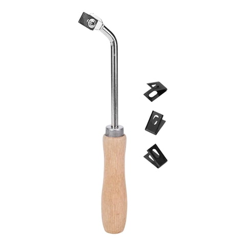 Magideal - Herramienta Para Ranurar Pisos, Herramienta De Ranurado Portátil Con Cabezales De Repuesto Para Pisos De Pvc Para Carpintería, Proyectos De Madera Y B