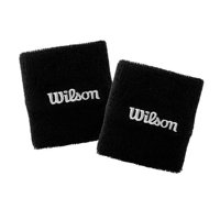Muñequera Wilson Larga Negra X2 Tenis/Padel