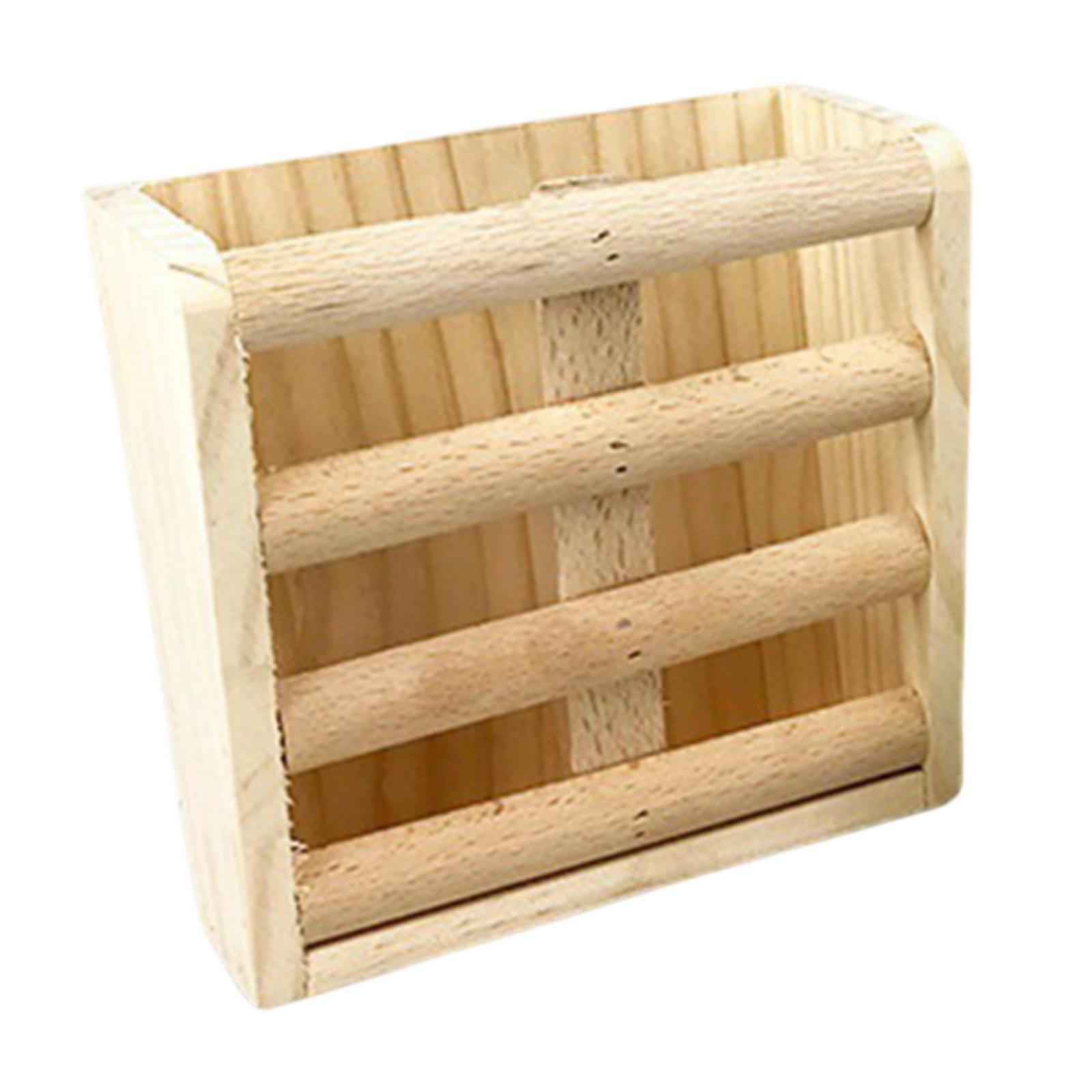 Magideal - Estación De Alimentación De Madera, Estante De Forraje De Conejillo De Indias, Cunas De Alimentación, Soporte De Alimentación De Animales Pequeños, Di Titular De La Hierba