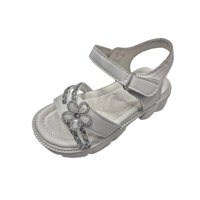 Vinnys Outlet - Sandalia Perlita Niña Brillante Blanco