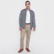 thumbnail image 4 of Tejido Hombre Full Zipper Suede Gris Corona, 4 of 5