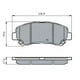 thumbnail image 2 of Pastillas Freno para auto Nissan Qashqai 2006-2013 Delantero, 2 of 3