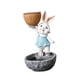 thumbnail image 5 of Bonito Conejo Estatua Maceta Regalo Manualidades Regalo Porche Patio Decoración Escritorio Azul, 5 of 5