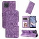 thumbnail image 4 of Funda tipo cartera FOXDOCK para OPPO A53 5G , diseño girasol en relieve, cuero PU, cierre magnético, soporte y tarjetero, 4 of 5