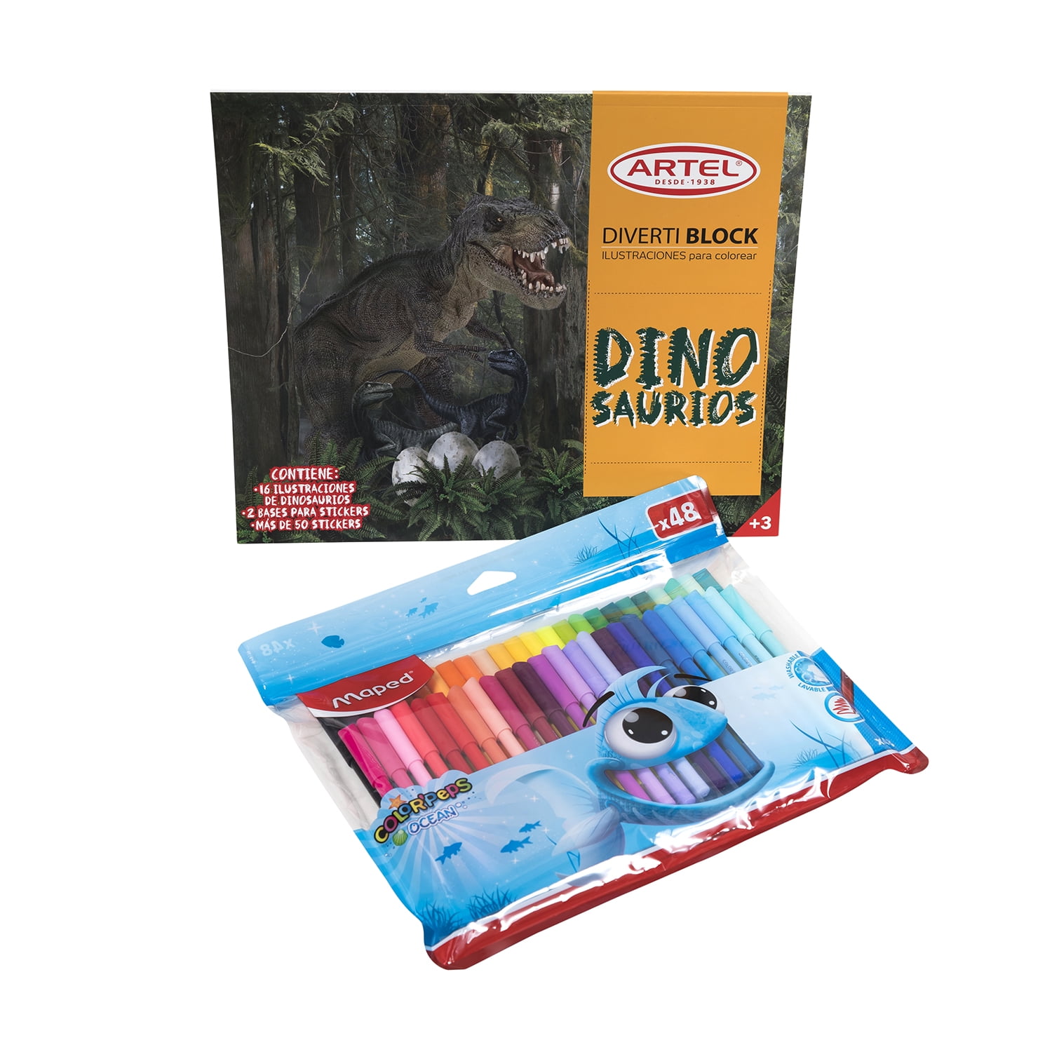 Artel, Maped - Pack Diverti Dino