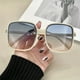 thumbnail image 3 of Stylish Oversized Square Frame Sunglasses for Women and Men - Ombre Lens Glasses with Minimalist Cat Eye Design, 3 of 4