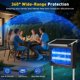 thumbnail image 2 of Zapper solar para insectos Zwiran 4500 V impermeable para 1/2 acre, 2 of 7