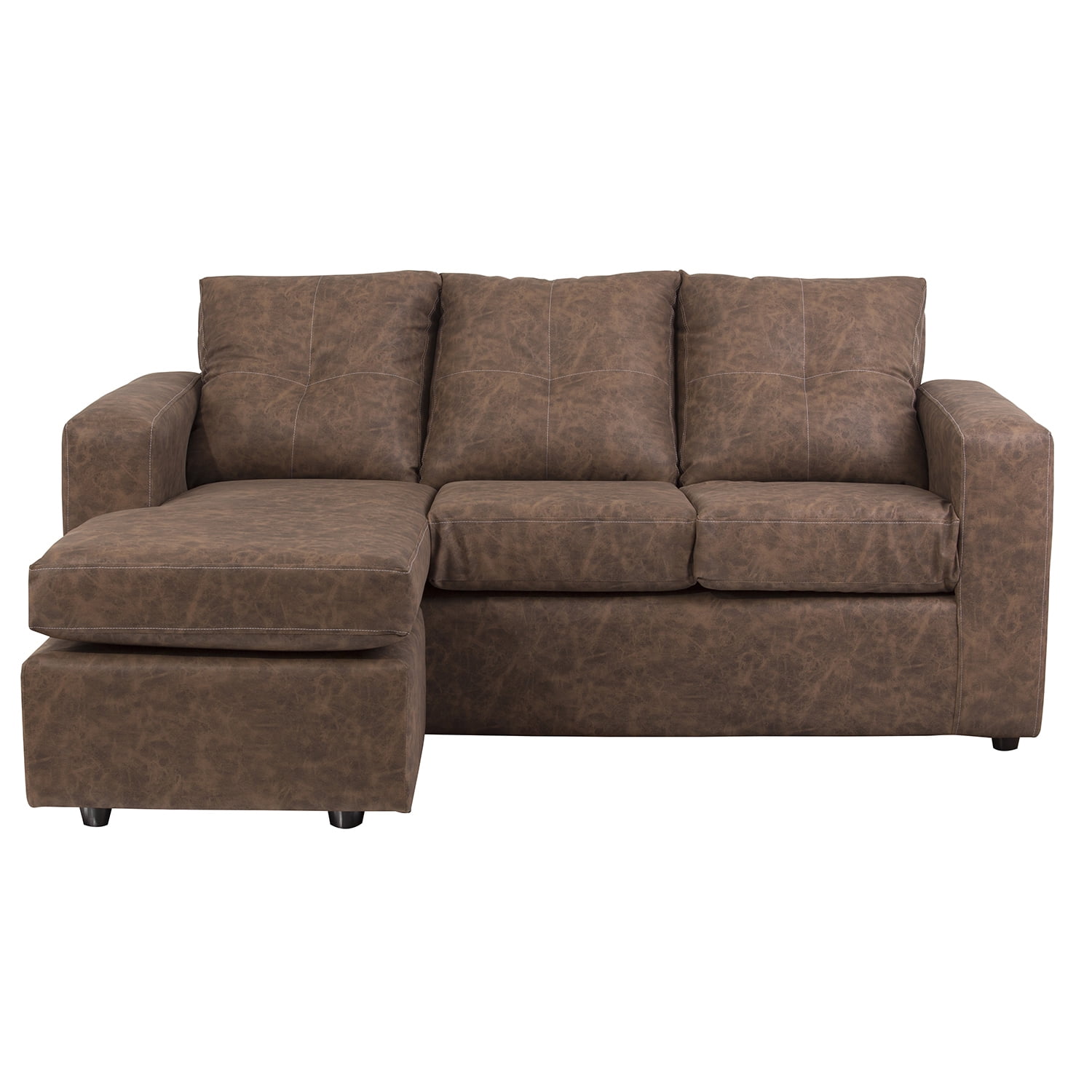 Muebles América - Seccional Emilia Cuero Auris Café