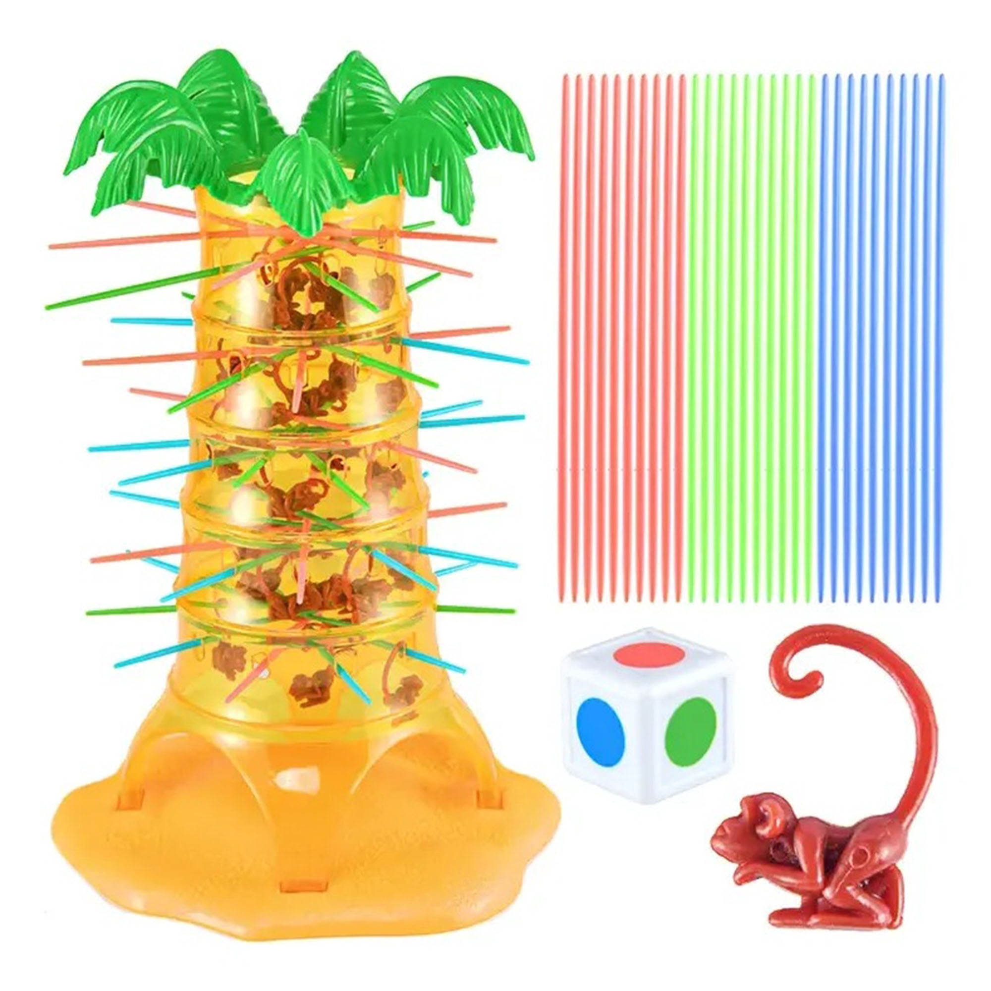 Genérica - Juego Didáctico De Mesa Monos Crazy Escalada De Árboles- 27cm