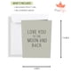 thumbnail image 3 of Tarjeta de felicitación PopLife Love You to the MOON, tarjeta desplegable 3D, 3 of 8