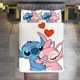 thumbnail image 1 of Stitch And Angela Hug 3 Pieces Duvet Cover Set Full Size Super Soft Fade Resistant Microfiber, 1 of 4