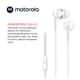 thumbnail image 3 of Auriculares con cable Motorola 105 con micrófono blancos, 3 of 6