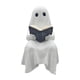 thumbnail image 4 of Estatua De Fantasma De Halloween Leyendo Un Libro, Accesorio Para Fotos Navideñas, Figura Malvada Sentada, 4 of 5