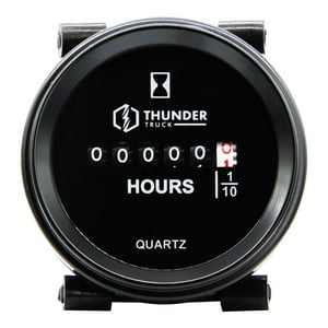 Thunder - Horometro 56Mm Diametro 0,09999,9H 1080V 2Pines Negro