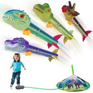 Juguete De Dinosaurio Gizzjoy, Lanzacohetes, Para Niños De Hasta 30 M