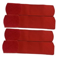 Magideal - Paquete De 4 Espinilleras De Fútbol, Protectores De Piernas Para Fútbol, Correas Para Espinillas, Equipo De Protección Para Fútbol, Kit De Sopor Rojo