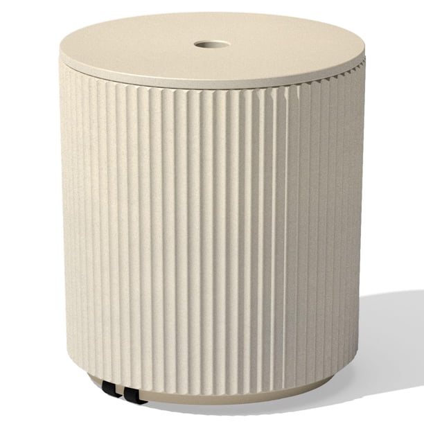 Mesa auxiliar para sombrillas Veradek para patio exterior con orificio para sombrillas