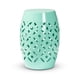 thumbnail image 2 of Mesa auxiliar de exterior Baxton Studio Hallie Aqua Blue Metal, 2 of 8