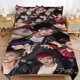 thumbnail image 1 of Stray Kids Bedding Set Duvet Cover Comfortable and Lightweight Cartoon Bedding 3 Piece Bed Set, 1 of 5
