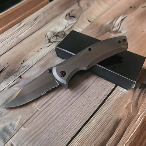 Genérico - Navaja Cuchillo Supervivencia Shell Platinun Am77 Navaja Plegable Corta Pluma Cortapluma