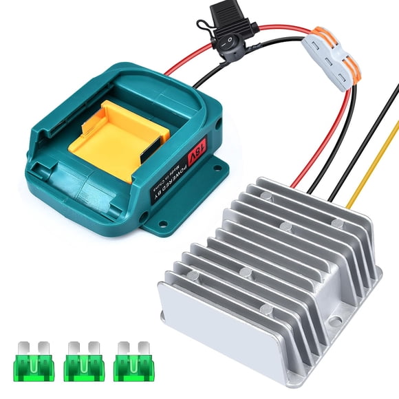 Convertidor reductor QSDXNYDC de 18 V a 12 V, 15 A, 180 W para Makita