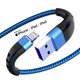 thumbnail image 1 of Cable USB a Lightning Essri 91 cm, paquete de 2, nylon trenzado, 1 of 7