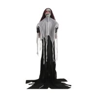 Bothyi - Esqueleto Fantasma Decoración De Halloween Césped Cementerio Vacaciones Casa Encantada Prop Negro