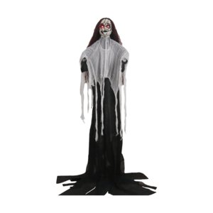 Bothyi - Esqueleto Fantasma Decoración De Halloween Césped Cementerio Vacaciones Casa Encantada Prop Negro