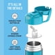 thumbnail image 4 of Botella de agua THERMOS FUNTAINER 12 oz/350 ml Teal Kids con pajita, 4 of 7
