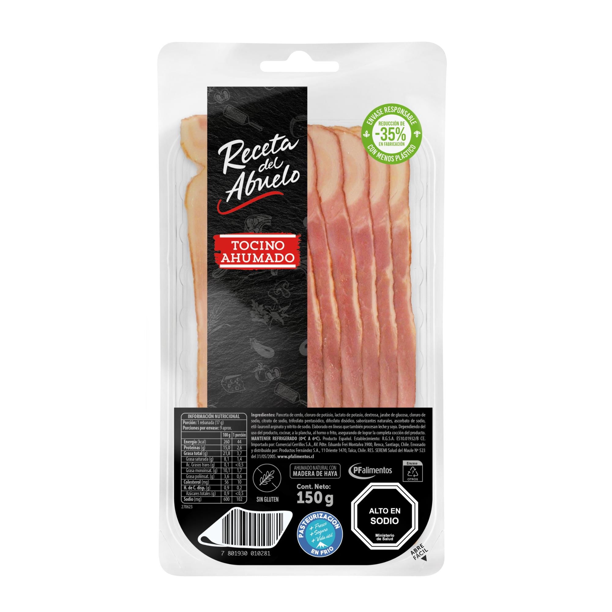 Tocino Ahumado 150 gr Receta Del Abuelo