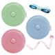 thumbnail image 1 of Cinta Métrica BUSHIBU 150 cm Pack de 3 (Verde, Azul, Rosa), 1 of 7