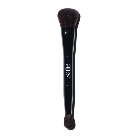 Brocha De Maquillaje Saie The Double Brush Para Polvo Y Crema